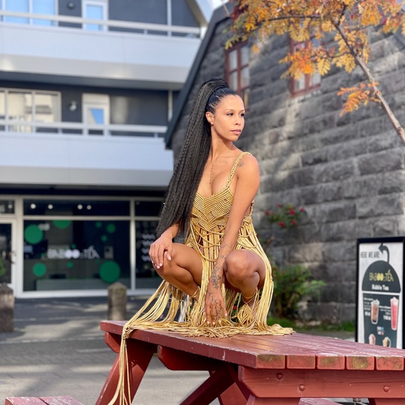 Handmade Macramé Rope Dress GoodVibeGoda Original - Picture 11 of 16